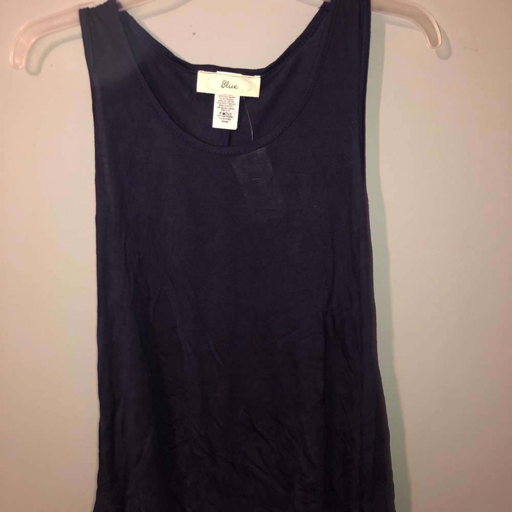 cute navy blue tank top